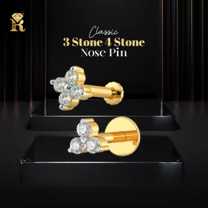Classic 3 Stone + 4 Stone Nose Pin